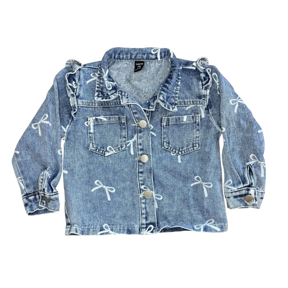 Shein Kids Blue Denim Jacket